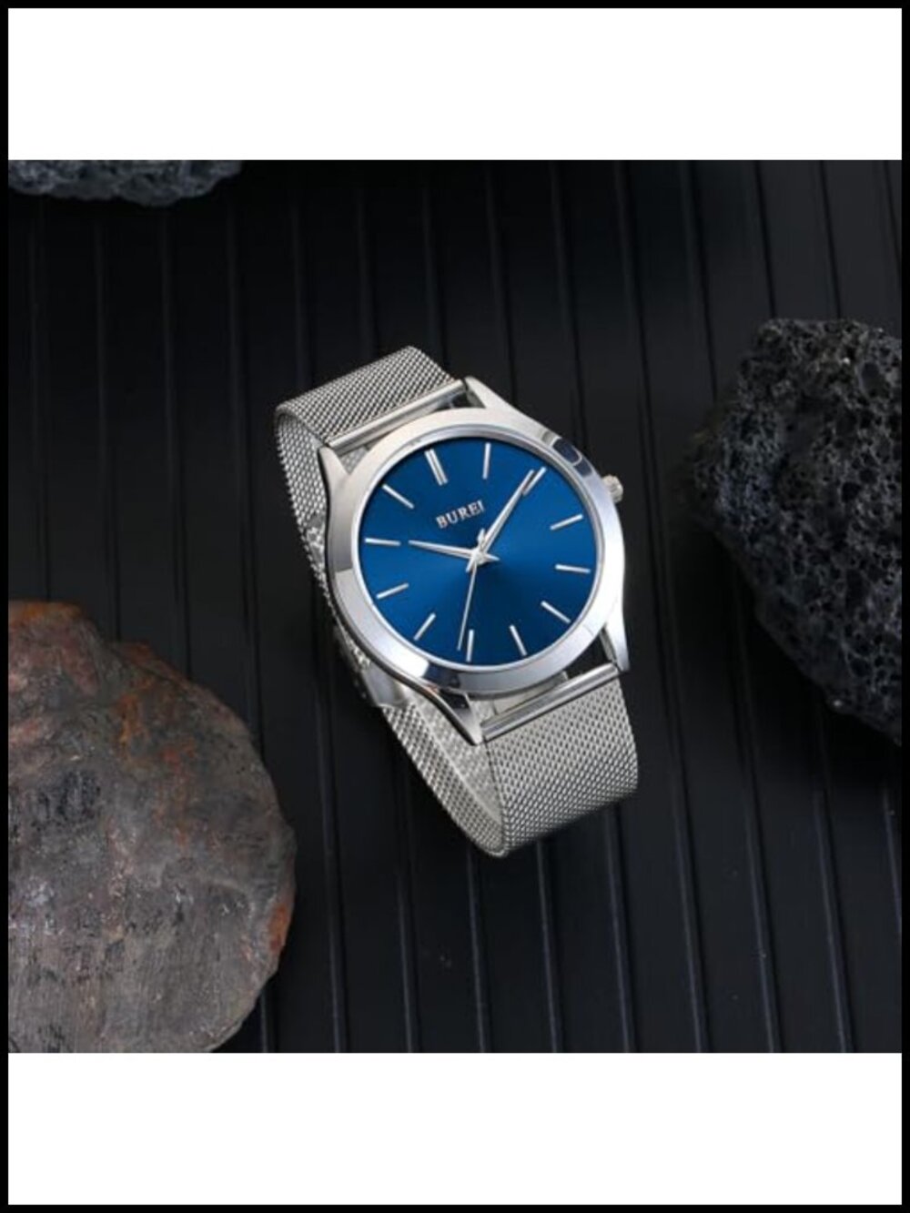 Men's Analog Quartz Watch Stainless Steel Waterproof Bracelet Classic Gift